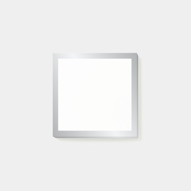 Notas Post-it® Plata elegante (Anverso)