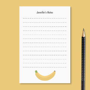 Notas Post-it® Plátano y líneas