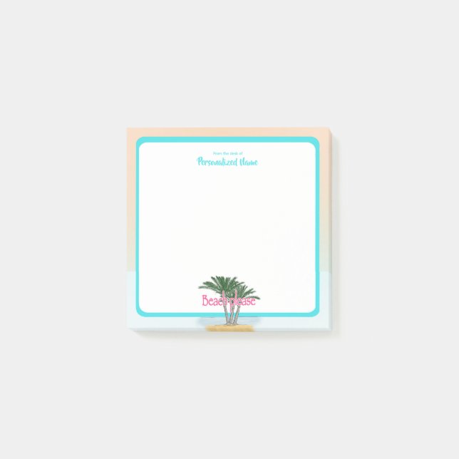 Notas Post-it® Playa bordeada (Anverso)