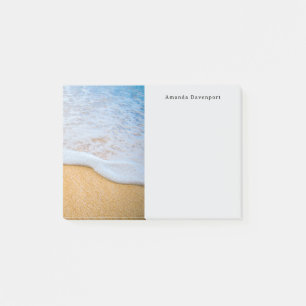 Notas Post-it® Playa de arena con un poco de espuma