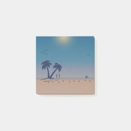 Notas Post-it® Playa de Palm Trees