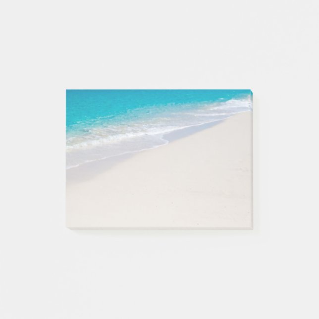 Notas Post-it® Playa tropical brillante (Anverso)