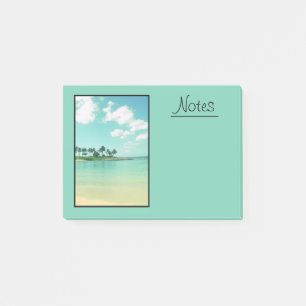 Notas Post-it® Playa turquesa tranquila y serena en Hawái