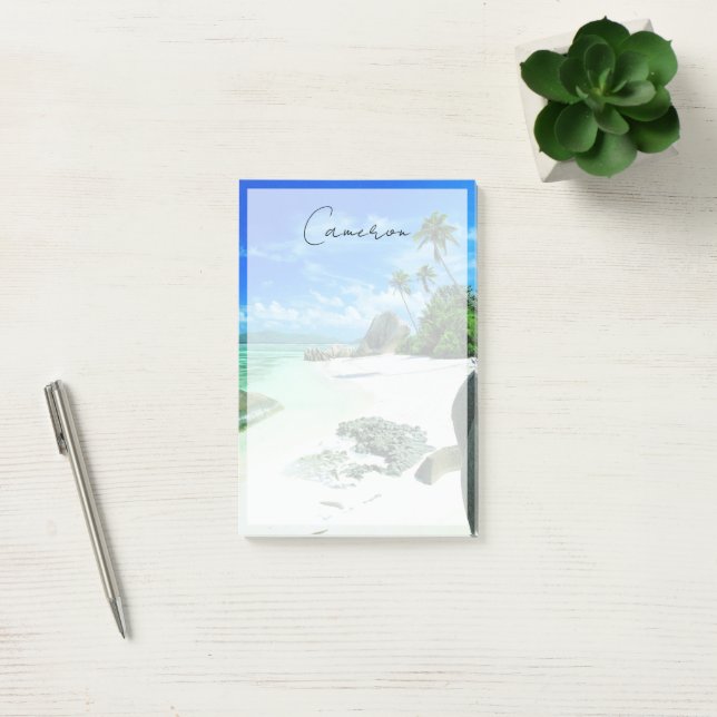 Notas Post-it® Playas tropicales | Isla de la Digue (Oficina)