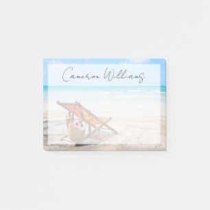 Notas Post-it® Playas tropicales Silla de playa de arena