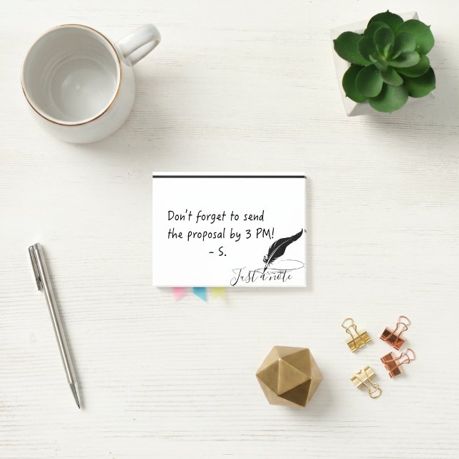 Notas Post-it® Pluma de ave personalizada (Subido por el creador)
