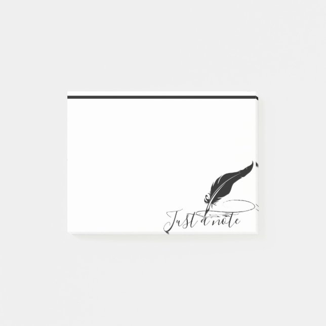 Notas Post-it® Pluma de picadura de personalizado (Anverso)
