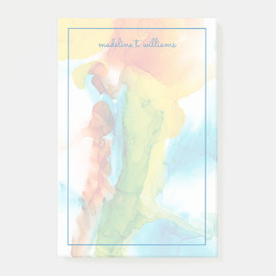 Notas Post-it® Pluma principal: acuarelas