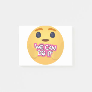 Notas Post-it® Podemos hacerlo, cuidando Emojis