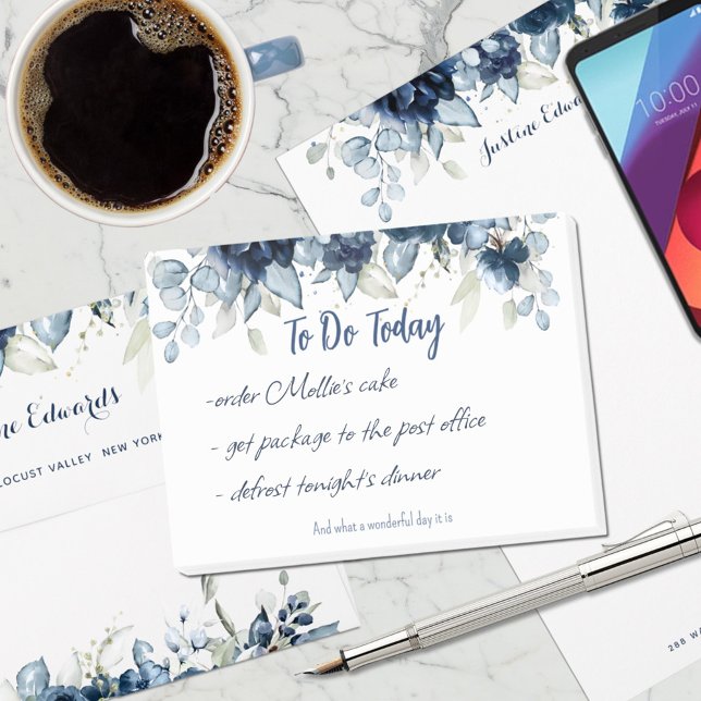 Notas Post-it® Pójico Navy Dusty Blue Eucalyptus Greeneration (Subido por el creador)