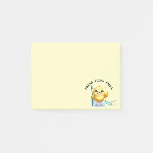 Notas Post-it® Pollito Sonriente con Eslogan Dental