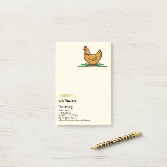 Notas Post-it® Pollo (Escritorio)