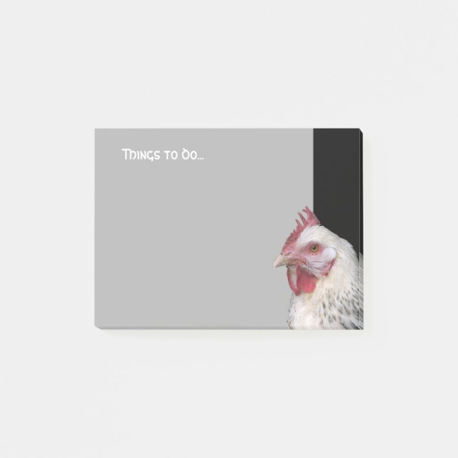 Notas Post-it® Pollo blanco (Anverso)