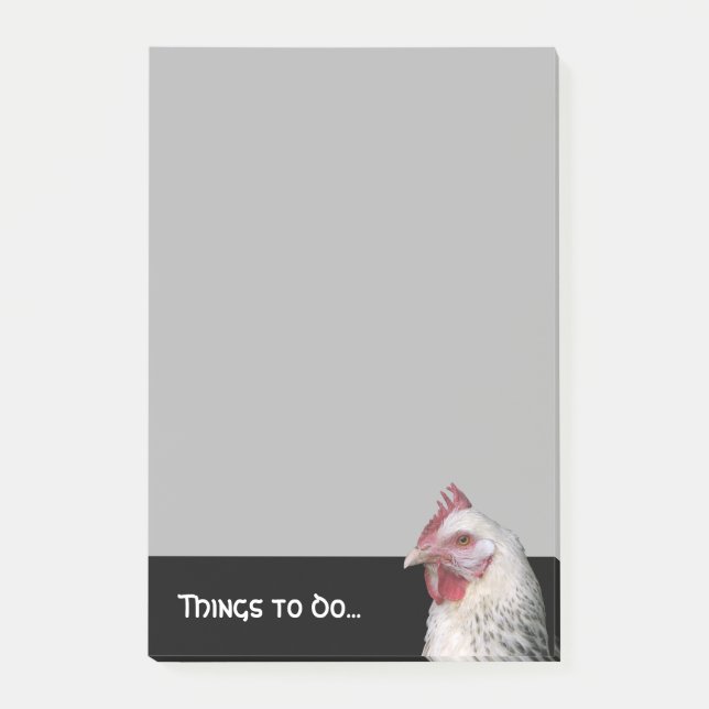 Notas Post-it® Pollo blanco (Anverso)