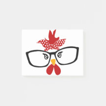 Pollo con gafas Cara