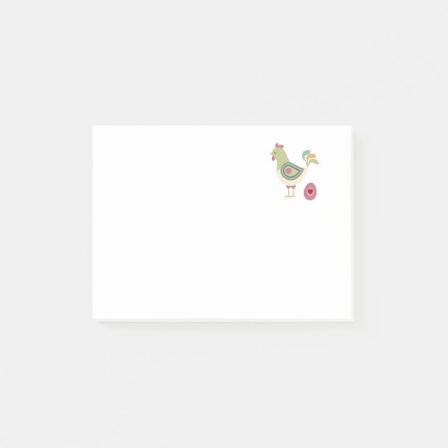 Notas Post-it® Pollo Cutáneo Y Huevo (Anverso)