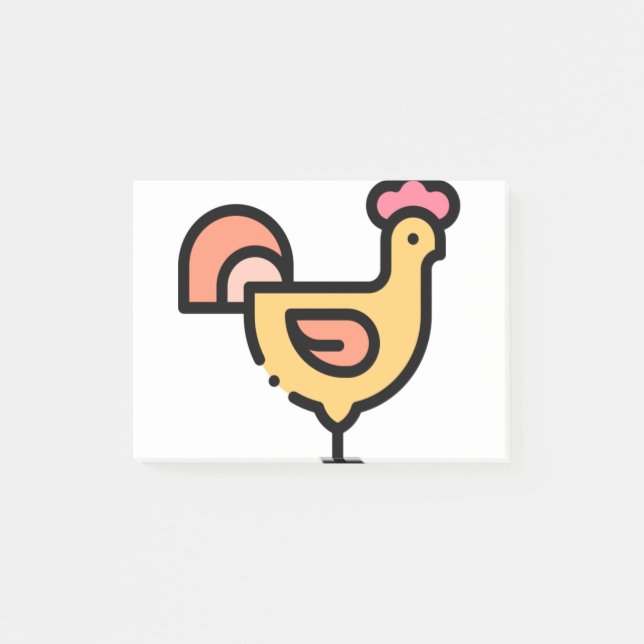 Notas Post-it® Pollo pequeño (Anverso)