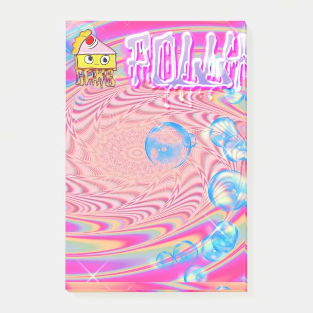 Notas Post-it® Polly Cake - Tortina (Anverso)