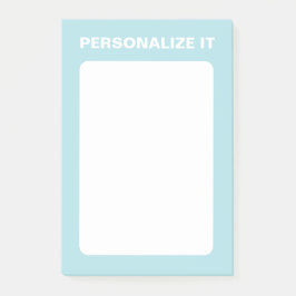 Notas Post-it® Polvo Azul Moderno Personalizado Versátil