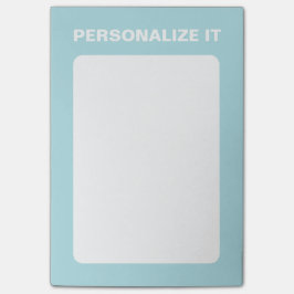 Notas Post-it® Polvo Azul Moderno Personalizado Versátil