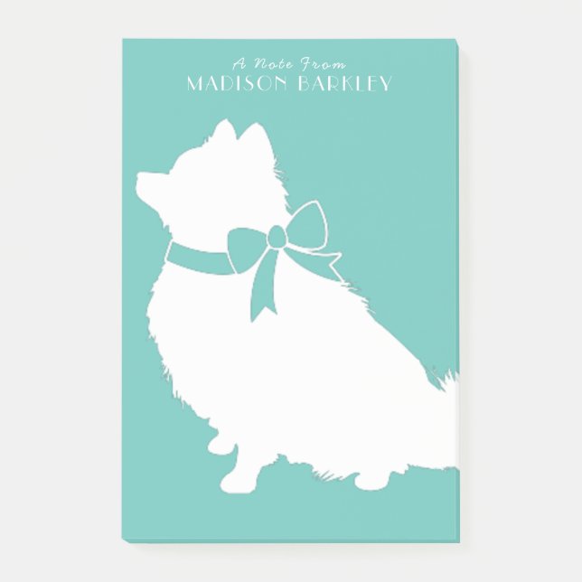 Notas Post-it® Pomerania Pom Dog Puppy (Anverso)