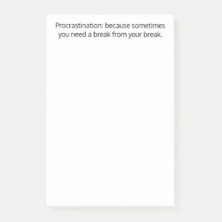 Notas Post-it® Poner excusas: a veces necesitas un descanso, Dive