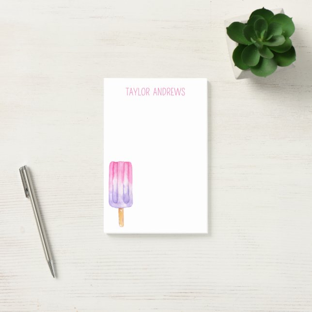 Notas Post-it® Popsicle acuarela (Oficina)
