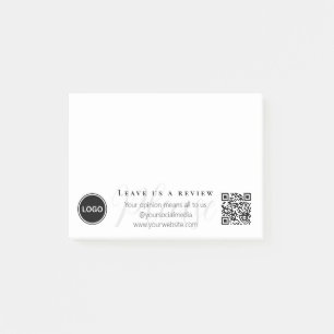 Notas Post-it® Por favor, déjanos una revisión del código QR del 