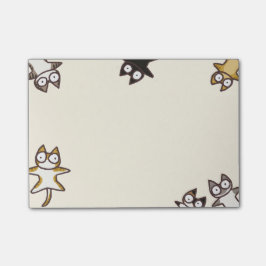 Notas Post-it® Porciones de gatos