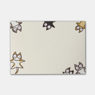 Notas Post-it® Porciones de gatos