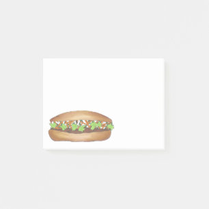 Notas Post-it® Pork Banh Bahn Mi Sandwich Comida Vietnamita Vietn