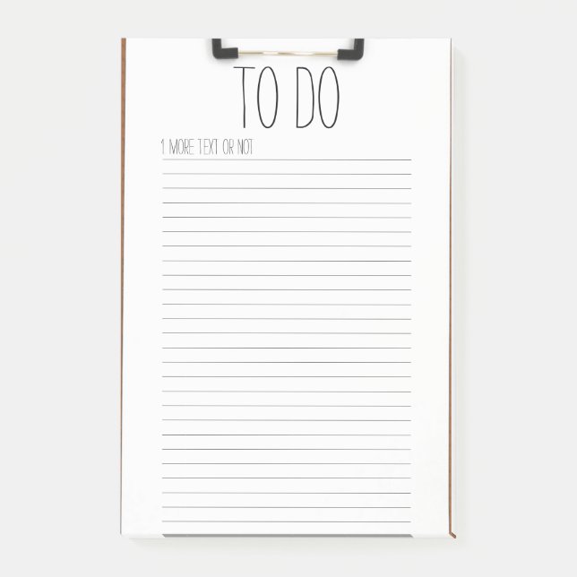 Notas Post-it® Portapapeles con papel laminado Post-it® Note (Anverso)