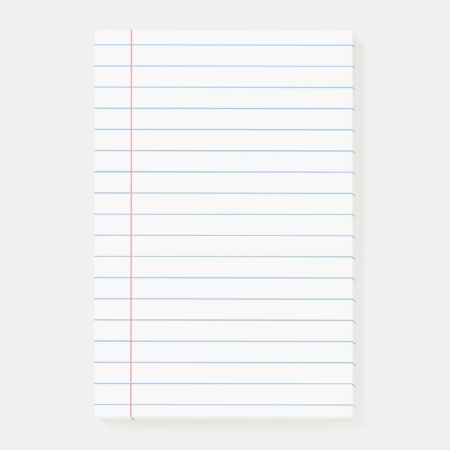 Notas Post-it® Portátil de página de papel (Anverso)