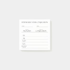 Notas Post-it® Portugués | Práctica de conjugación de verbos