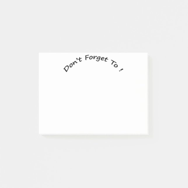 Notas Post-it® PosItNotes- No olvide (Anverso)