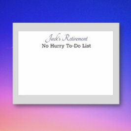 Notas Post-it® Post humorístico del personalizado Retiree