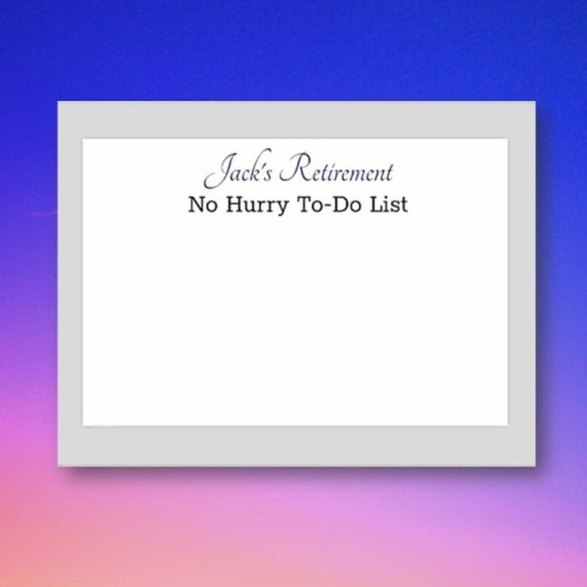 Notas Post-it® Post humorístico del personalizado Retiree (Subido por el creador)