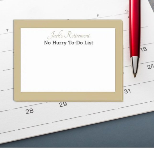 Notas Post-it® Post humorístico del personalizado Retiree (Subido por el creador)