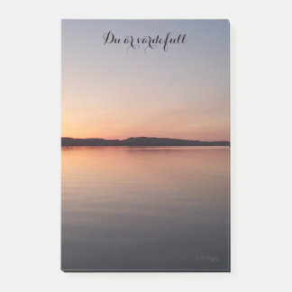 Notas Post-it® Post it block med solnedgång