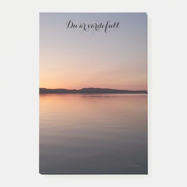 Notas Post-it® Post it block med solnedgång (Anverso)