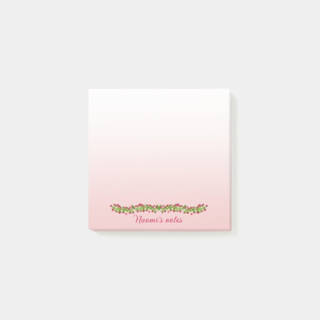 Notas Post-it® Post it carré framboise (Anverso)