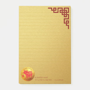 Notas Post-it® Post-it chino 2019 del Año Nuevo de Papercut del
