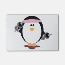 Post-it de la elevación de los pingüinos