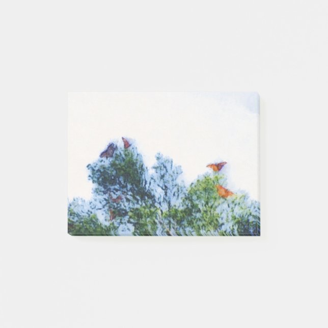 Notas Post-it® Post-it de las mariposas de monarca (Anverso)