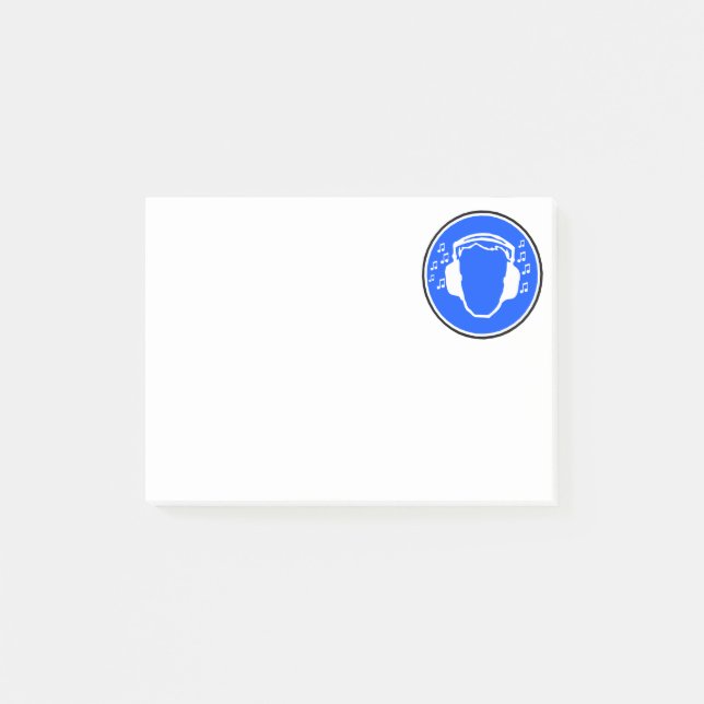 Notas Post-it® Post-it de los auriculares (Anverso)