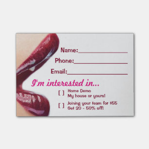 Notas Post-it® Post-it de los labios