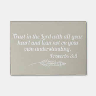 Notas Post-it® Post-it del 3:5 de los proverbios