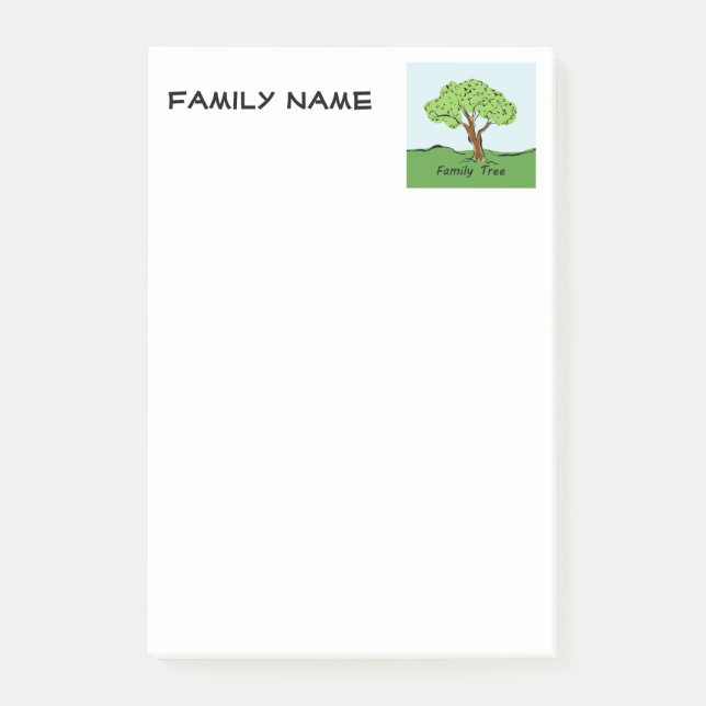 Notas Post-it® Post-it del árbol de familia (Anverso)