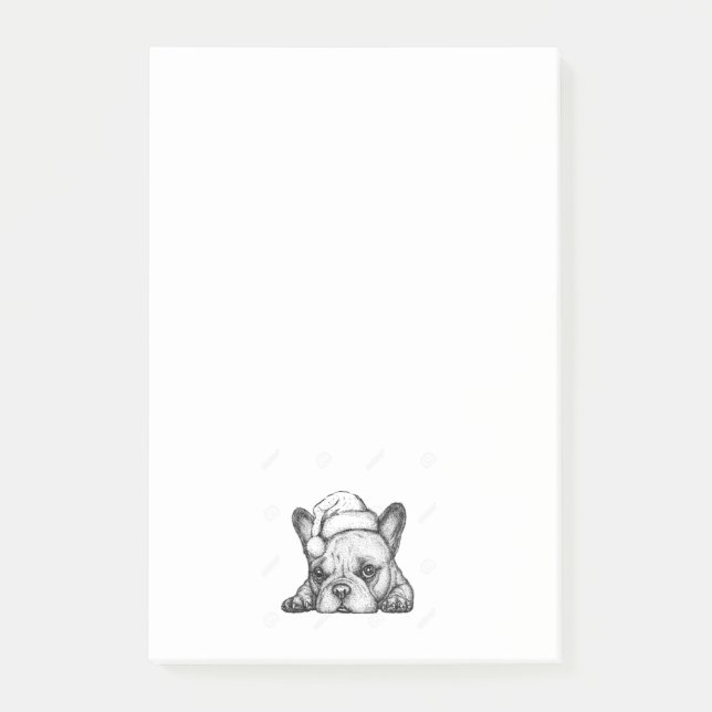 Notas Post-it® Post-it del bulldog de Frenchie (Anverso)