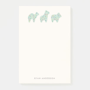 Notas Post-it® Post-it del desfile de galletas con animales - Mon